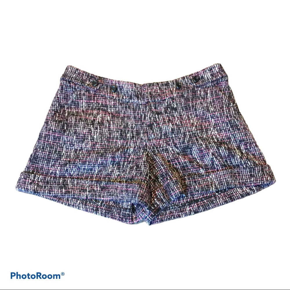 Rebecca Taylor Dress Shorts Plaid Tweed Size 2 #127